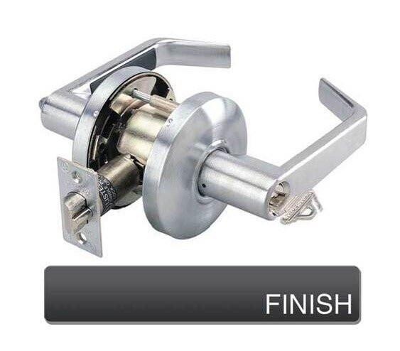 Cal-Royal ICSL05 Grade 2 SFIC Storeroom Door Lever Lockset with 2-3/4" Backset Less Core.