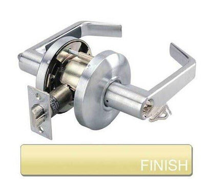 Cal-Royal ICSL05 Grade 2 SFIC Storeroom Door Lever Lockset with 2-3/4" Backset Less Core.