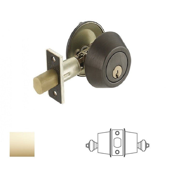 Cal-Royal ICT330 Grade 2 SFIC Double Cylinder Deadbolt Less Core