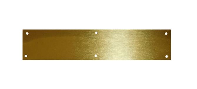 Don-Jo J102BTA634 6" x 34" Kick Plate Brass Tone Alumninum Finish.