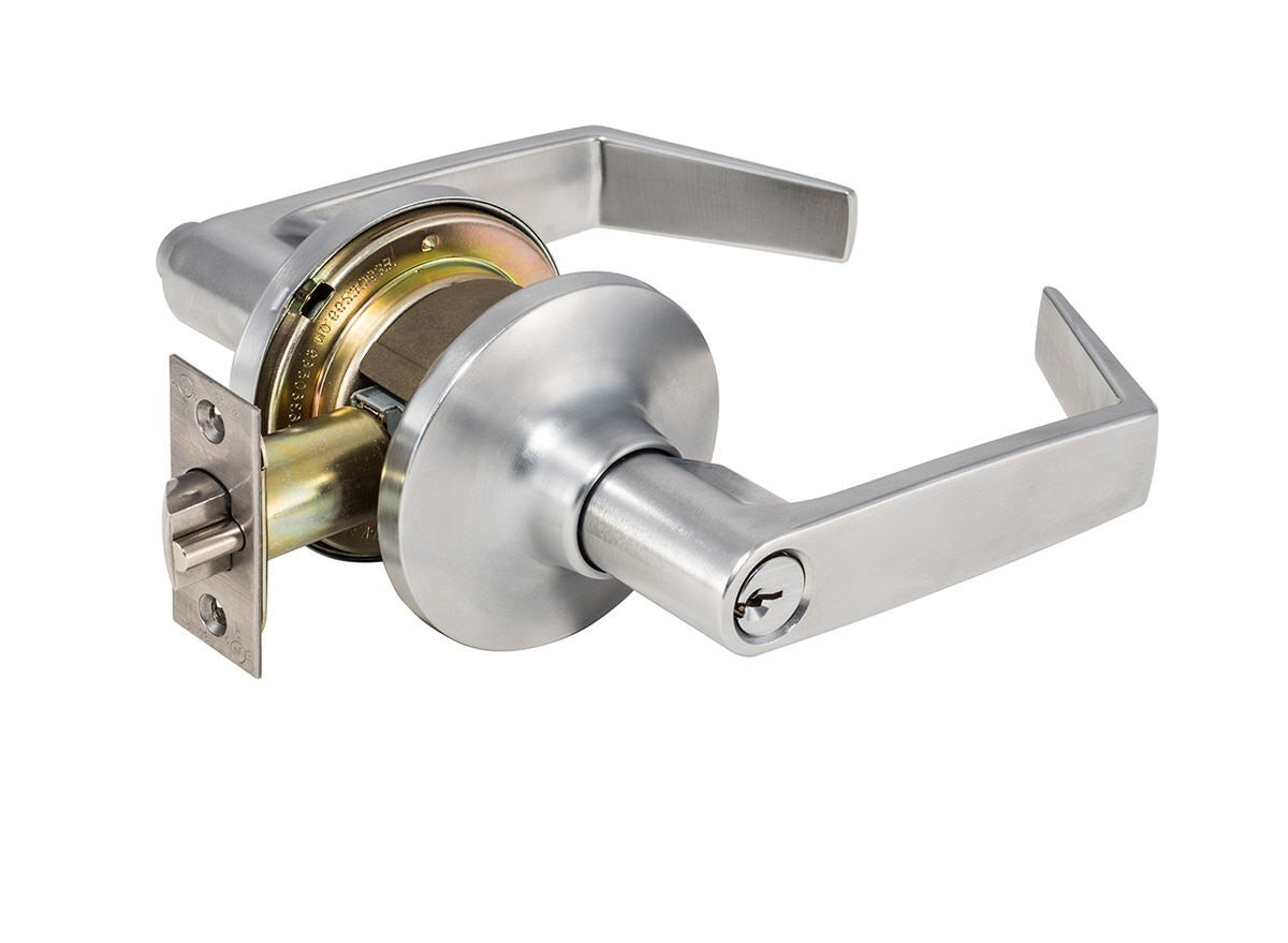 Sure-Loc Commericial JK101-T 26D Jackson Grade 2 Passage Door Lever Satin Chrome.