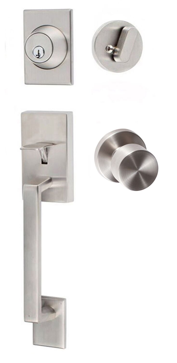 Sure-Loc KN507-R-BG-RD Koln Handleset with Bergen Round Handleset Trim