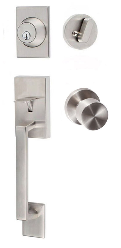 Sure-Loc KN507-R-BG-RD Koln Handleset with Bergen Round Handleset Trim