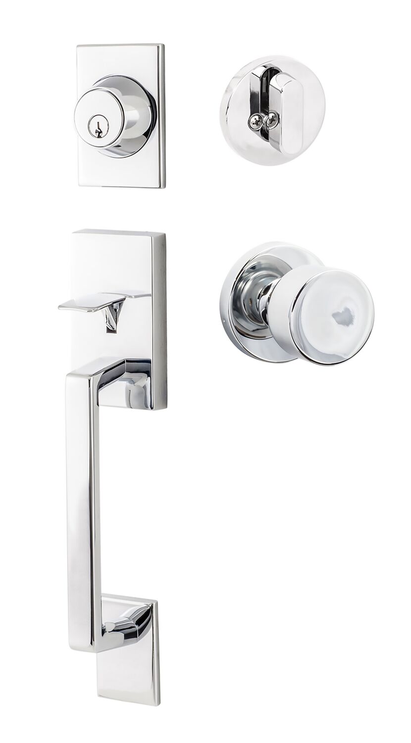 Sure-Loc KN507-R-BG-RD Koln Handleset with Bergen Round Handleset Trim