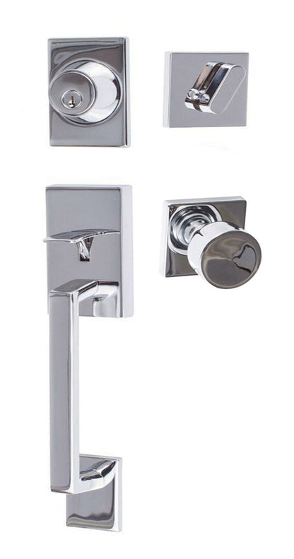 Sure-Loc KN507-S-BG-SQ Koln Handleset with Bergen Square Handleset Trim