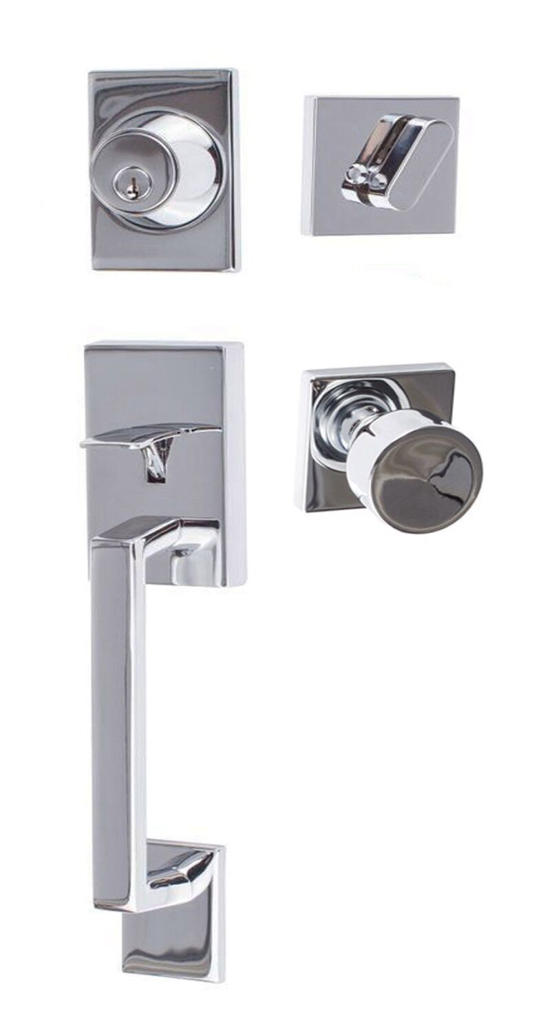 Sure-Loc KN507-S-BG-SQ Koln Handleset with Bergen Square Handleset Trim.