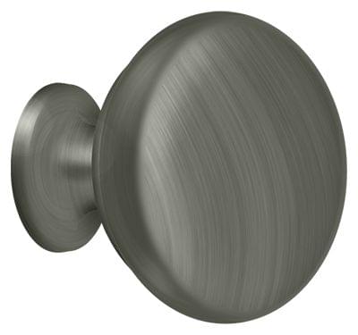 Deltana KR114U15A Knob Round Solid; Antique Nickel Finish.