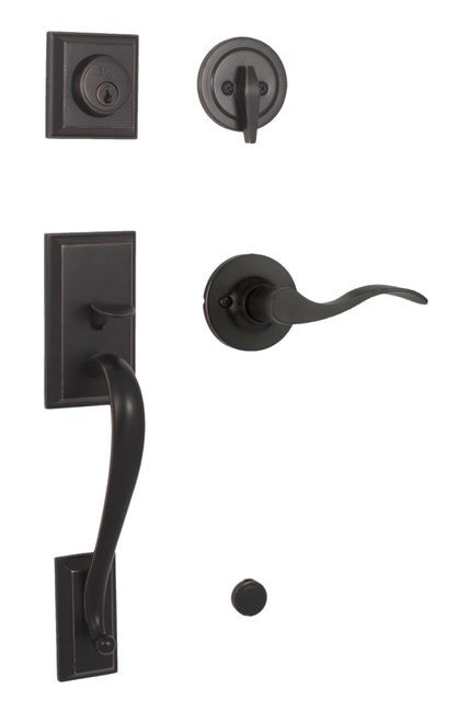 Weslock L2830-XFR2D Mercy Single Cylinder Handleset with a New Haven Lever
