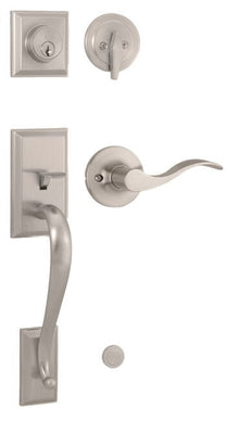 Weslock L2830-XFR2D Mercy Single Cylinder Handleset with a New Haven Lever.