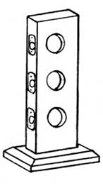 Better Home Products LKMT3H 3-Hole Solid Oak Mount.