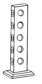 Better Home Products LKMT5H 5-Hole Solid Oak Mount