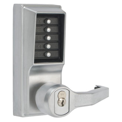 Kaba Simplex LR10 Right Hand Mechanical Pushbutton Lever Lock with Key Override.