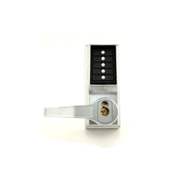 Kaba Simplex LR8148S26D LH Reverse Mechanical Pushbutton Lever Mortise Passage Deadbolt