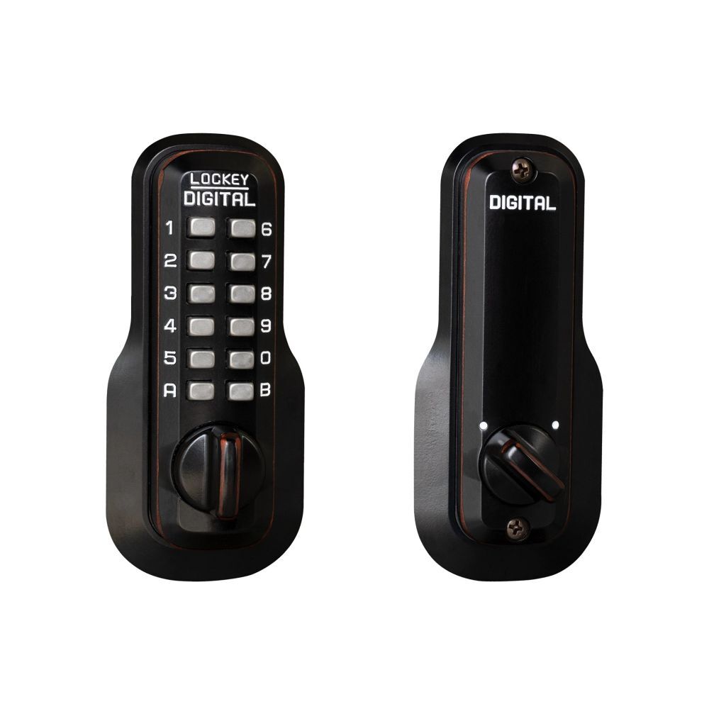 Lockey M210 Mechanical Keyless Deadbolt with Single Combination.
