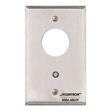 Securitron MK Single Gang Mortise Key Switch Momentary Satin Stainless Steel Finish.