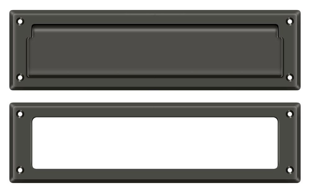 Deltana MS211U10B Mail Slot 13-1/8" with Interior Frame; Oil Rubbed Bronze Finish.