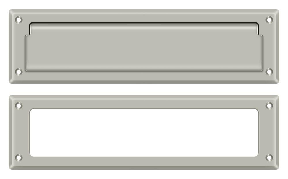 Deltana MS211U15 Mail Slot 13-1/8" with Interior Frame; Satin Nickel Finish.