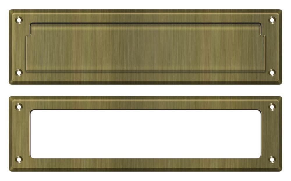 Deltana MS211U15 Mail Slot 13-1/8" with Interior Frame; Satin Nickel Finish.