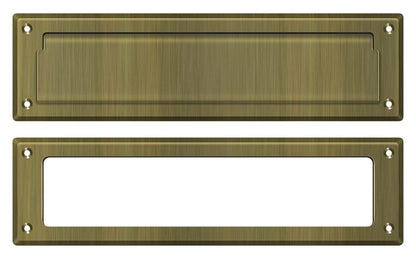 Deltana MS211U15 Mail Slot 13-1/8" with Interior Frame; Satin Nickel Finish.