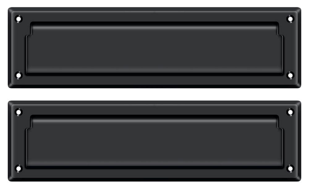 Deltana MS212U19 Mail Slot 13-1/8" with Interior Flap; Black Finish.