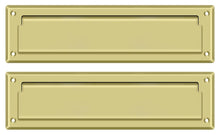 Deltana MS212U3 Mail Slot 13-1/8" with Interior Flap; Bright Brass Finish.