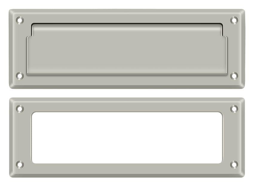 Deltana MS626U15 Mail Slot 8-7/8" with Interior Frame; Satin Nickel Finish.