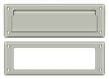Deltana MS626U15 Mail Slot 8-7/8" with Interior Frame; Satin Nickel Finish.