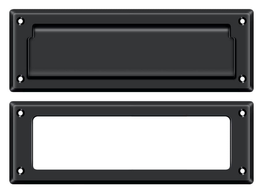 Deltana MS626U19 Mail Slot 8-7/8" with Interior Frame; Black Finish.