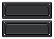 Deltana MS627U19 Mail Slot 8-7/8" with Back Plate; Black Finish.