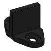 Orca Hardware FT-GUIDE-BL Barn Door-Flat Track Guide.