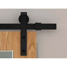 Orca Hardware FTST-8 8' Barn Door-Flat Track Kit With Standard Drop Hangers