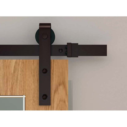 Orca Hardware FTST-8C 8' Barn Door-Flat Track Kit With Standard Drop Hangers
