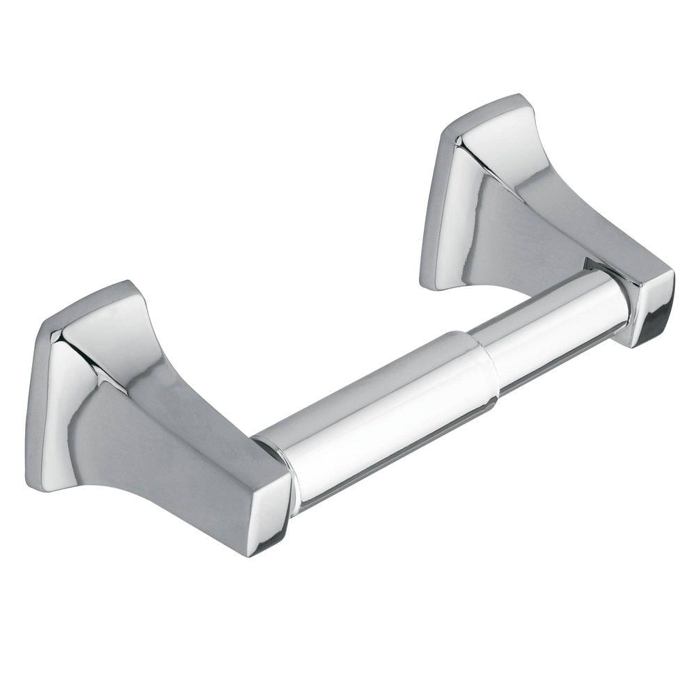 Moen P5050 Contemporary Spring Loaded Paper Holder Bright Chrome Finish.
