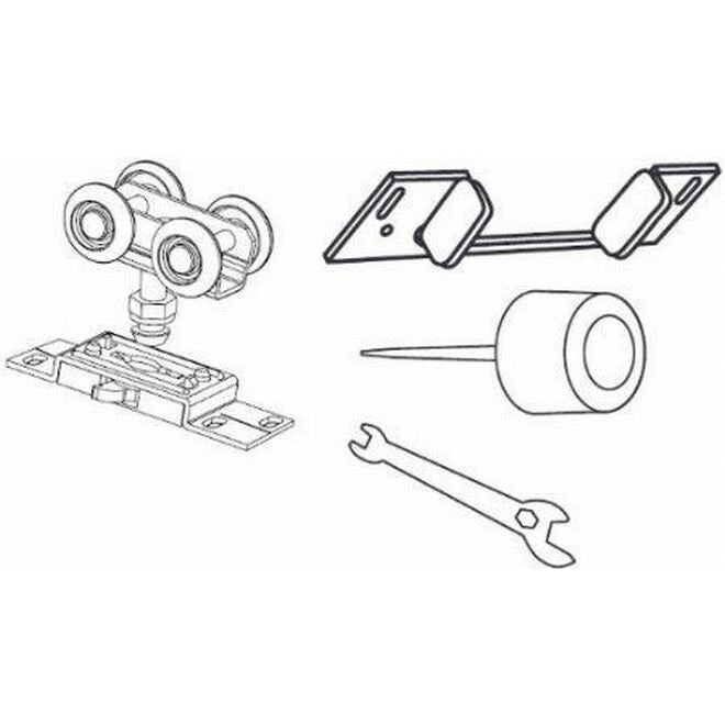 Stanley PD150NHDW Pocket Door Track Hardware Set