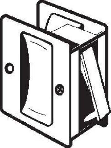 Don-Jo PDL100 Passage Pocket Door Lock.