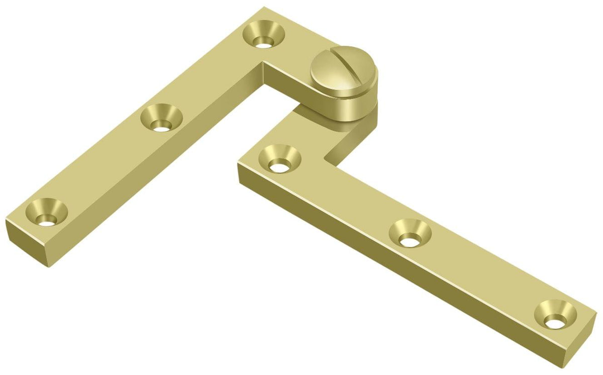 Deltana PH60U3 4-3/8" x 5/8" x 1-7/8" Hinge; Bright Brass Finish.