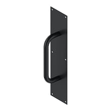 Deltana PPH4016U19 Pull Plate with Handle 4" x 16" S/S Black Finish.