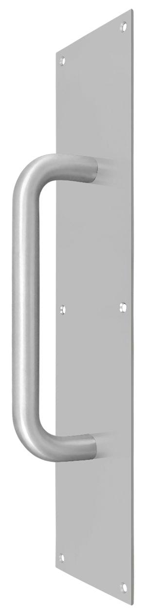 Deltana PPH4016U32D Pull Plate with Handle 4" x 16" S/S; Satin Stainless Steel Finish.