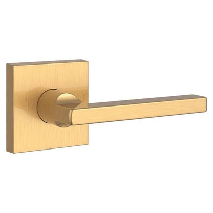 Baldwin PSSQUCSR Passage Door Lever Set with Contemporary Square Rosette.