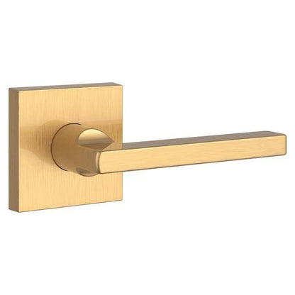 Baldwin PVSQUCSR Square Privacy Door Lever Set with Contemporary Square Rosette