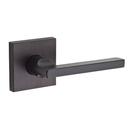 Baldwin PVSQUCSR Square Privacy Door Lever Set with Contemporary Square Rosette.