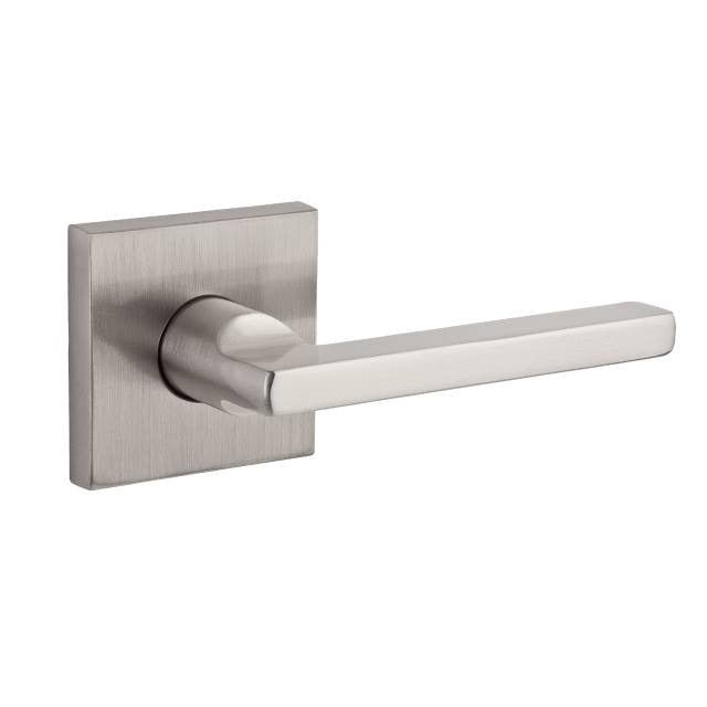 Baldwin PVSQUCSR Square Privacy Door Lever Set with Contemporary Square Rosette.