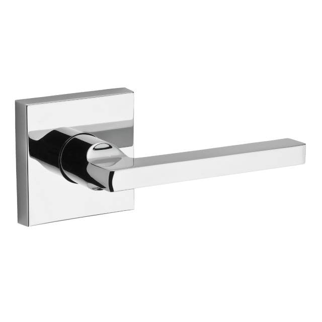Baldwin PVSQUCSR Square Privacy Door Lever Set with Contemporary Square Rosette.