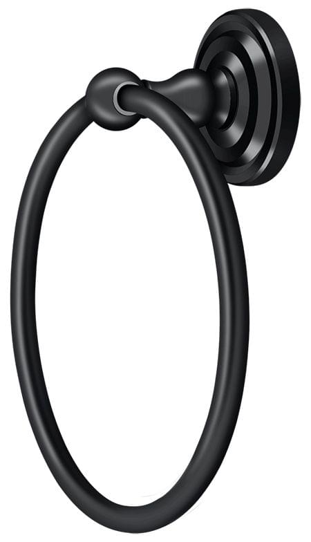 Deltana R2008-U19 Towel Ring; R-Series; Black Finish.
