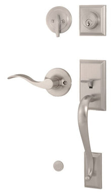 Weslock R2830-XFR2D Mercy Single Cylinder Handleset with a New Haven Lever.