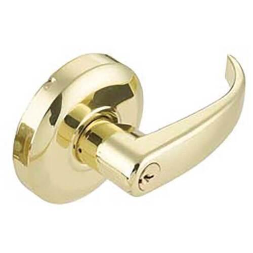 Cal-Royal RL00 Grade 2 Keyed Entry Door Lever Lockset with 2-3/4" Backset