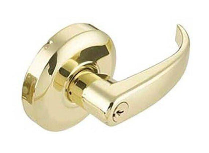 Cal-Royal RL00 Grade 2 Keyed Entry Door Lever Lockset with 2-3/4" Backset