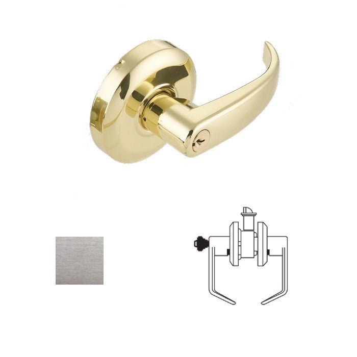 Cal-Royal RL03 Grade 2 Keyed Classroom Door Lever Lockset with 2-3/4" Backset.