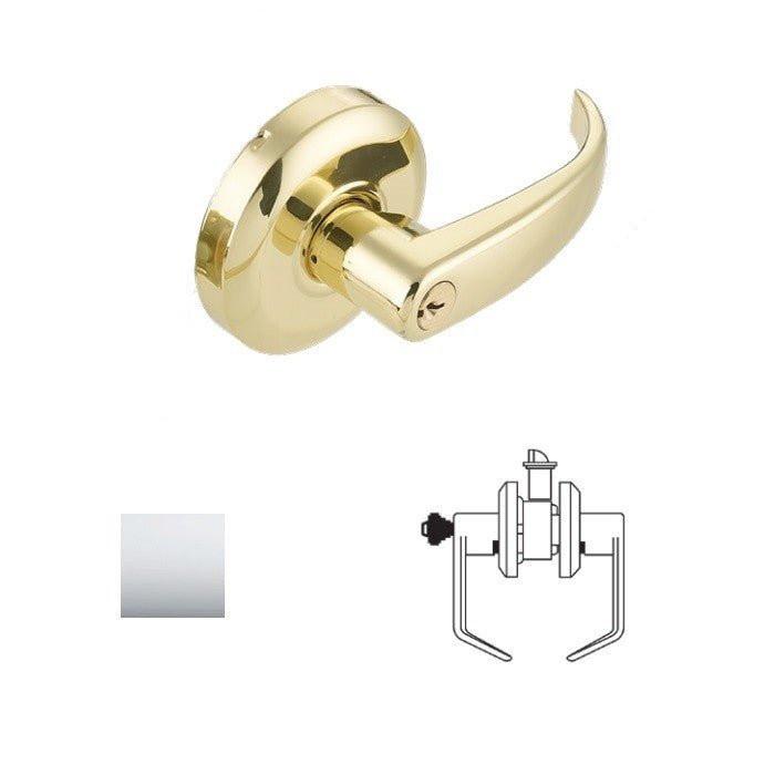 Cal-Royal RL03 Grade 2 Keyed Classroom Door Lever Lockset with 2-3/4" Backset