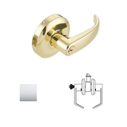 Cal-Royal RL03 Grade 2 Keyed Classroom Door Lever Lockset with 2-3/4" Backset